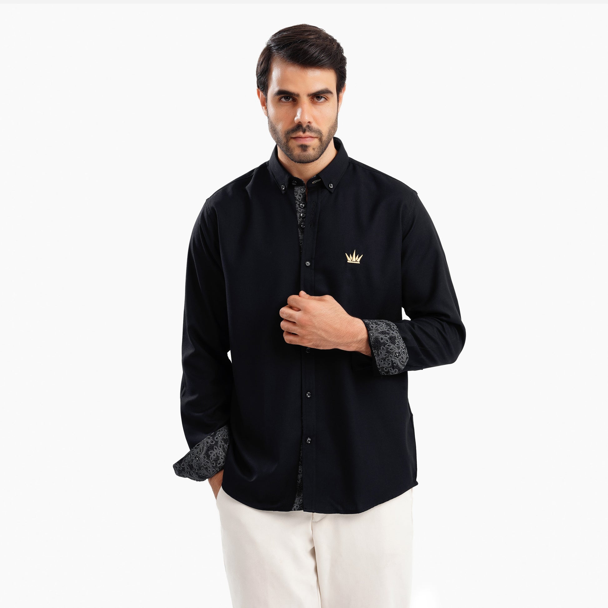 MEKA Premium Anti-Shrink Dress Shirt - MEKA | Premium Long Sleeves Shirt - Semi Casual Regular Fit (0059)