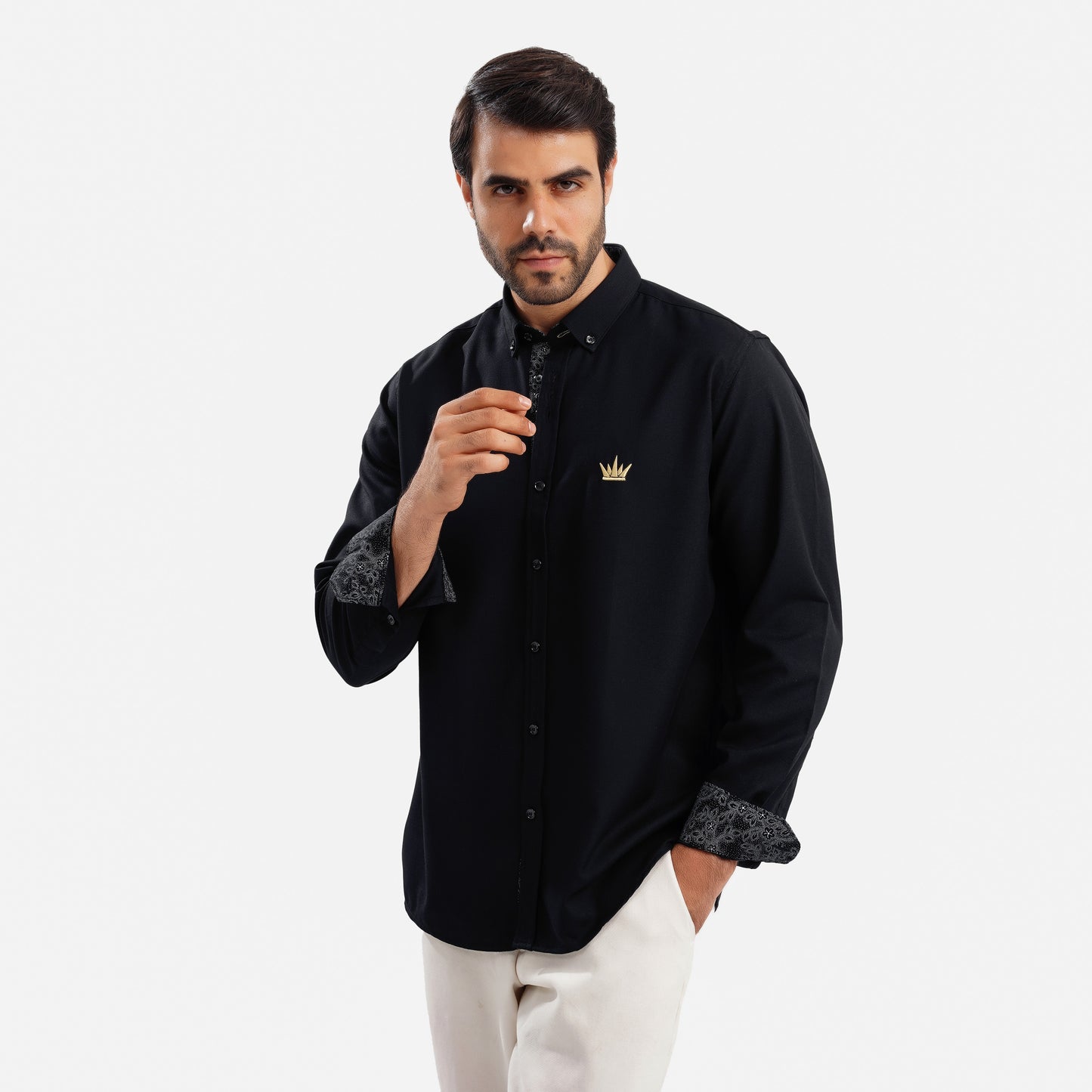 MEKA Premium Anti-Shrink Dress Shirt - MEKA | Premium Long Sleeves Shirt - Semi Casual Regular Fit (0059)