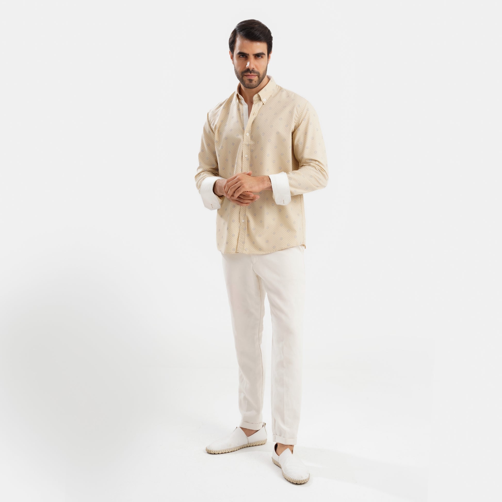 MEKA Premium Anti-Shrink Dress Shirt - MEKA | Premium Long Sleeves Shirt - Semi Casual Regular Fit (0062)