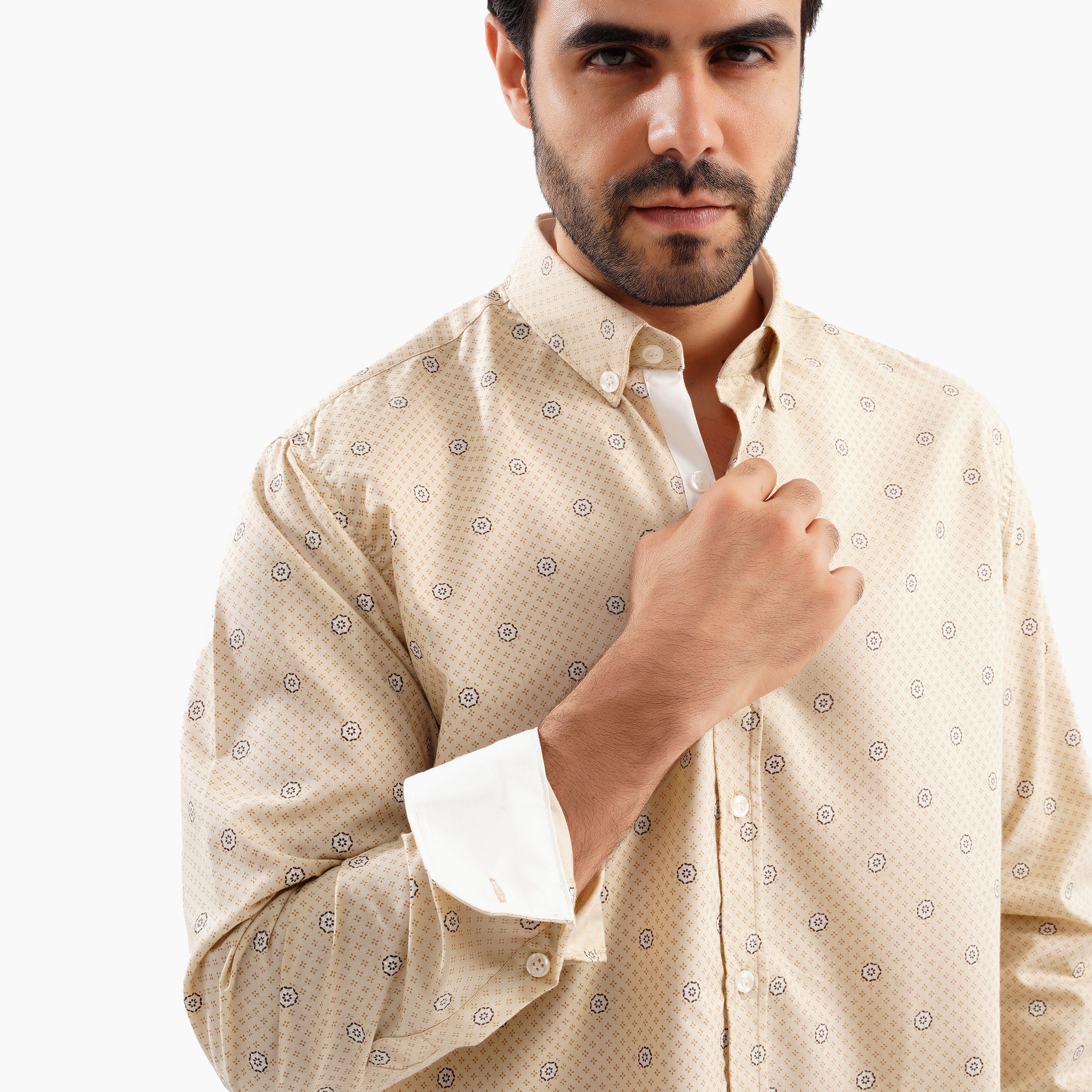 MEKA Premium Anti-Shrink Dress Shirt - MEKA | Premium Long Sleeves Shirt - Semi Casual Regular Fit (0062)