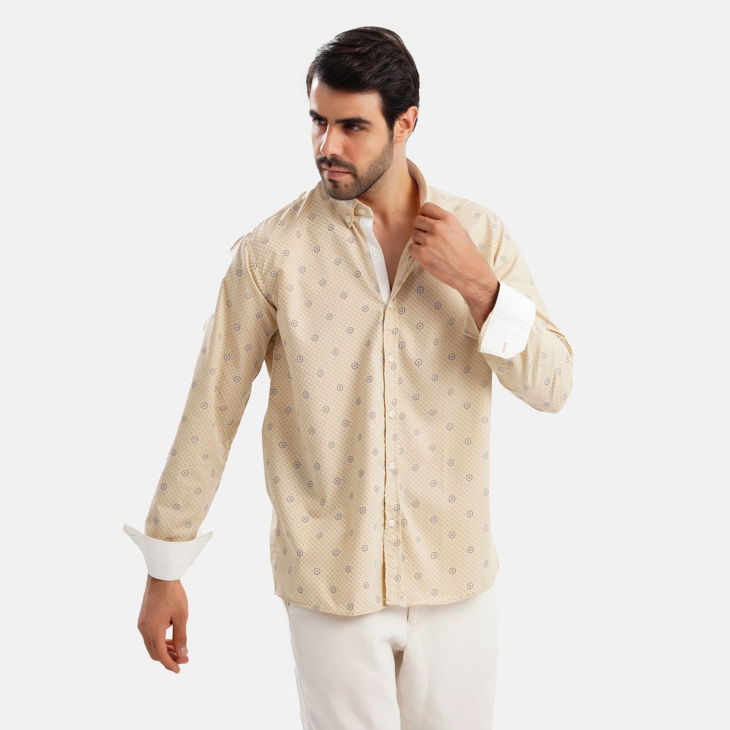 MEKA Premium Anti-Shrink Dress Shirt - MEKA | Premium Long Sleeves Shirt - Semi Casual Regular Fit (0062)