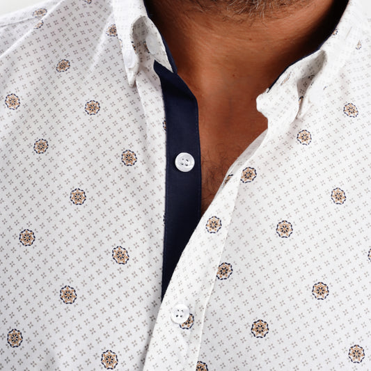 MEKA Premium Anti-Shrink Dress Shirt - MEKA | Premium Long Sleeves Shirt - Semi Casual Regular Fit (0063)