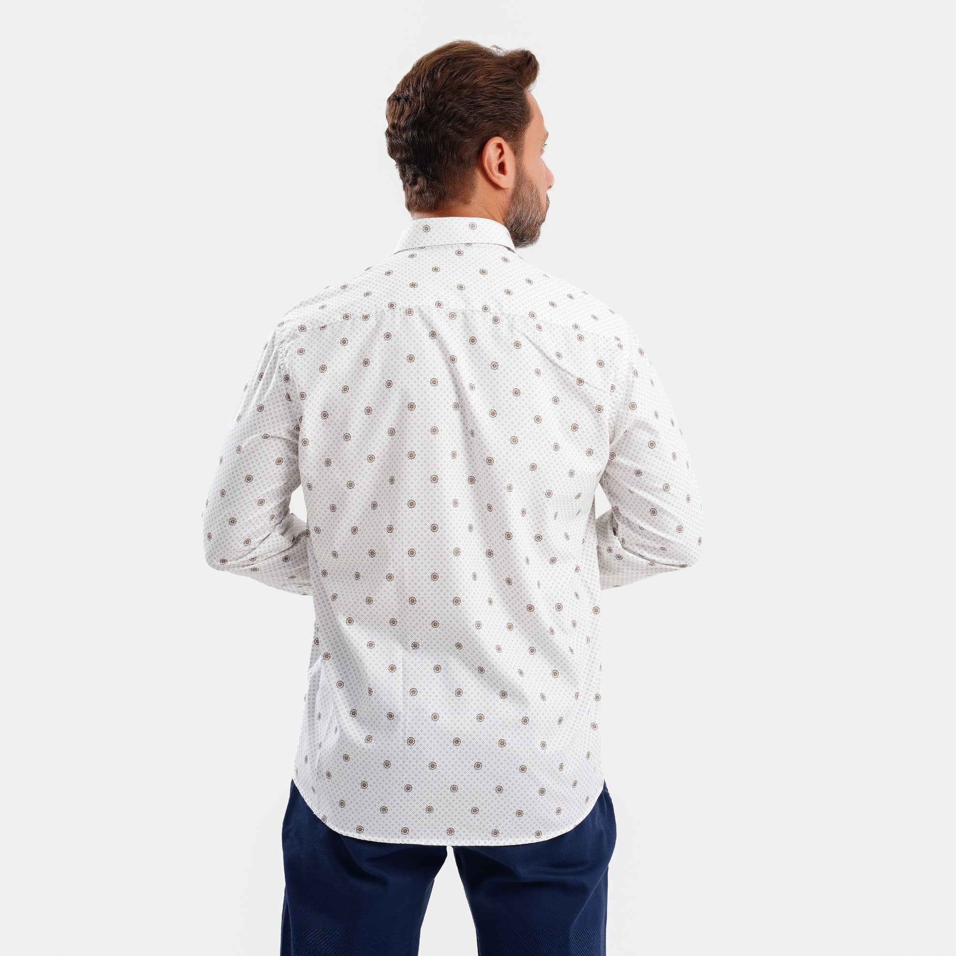 MEKA Premium Anti-Shrink Dress Shirt - MEKA | Premium Long Sleeves Shirt - Semi Casual Regular Fit (0063)