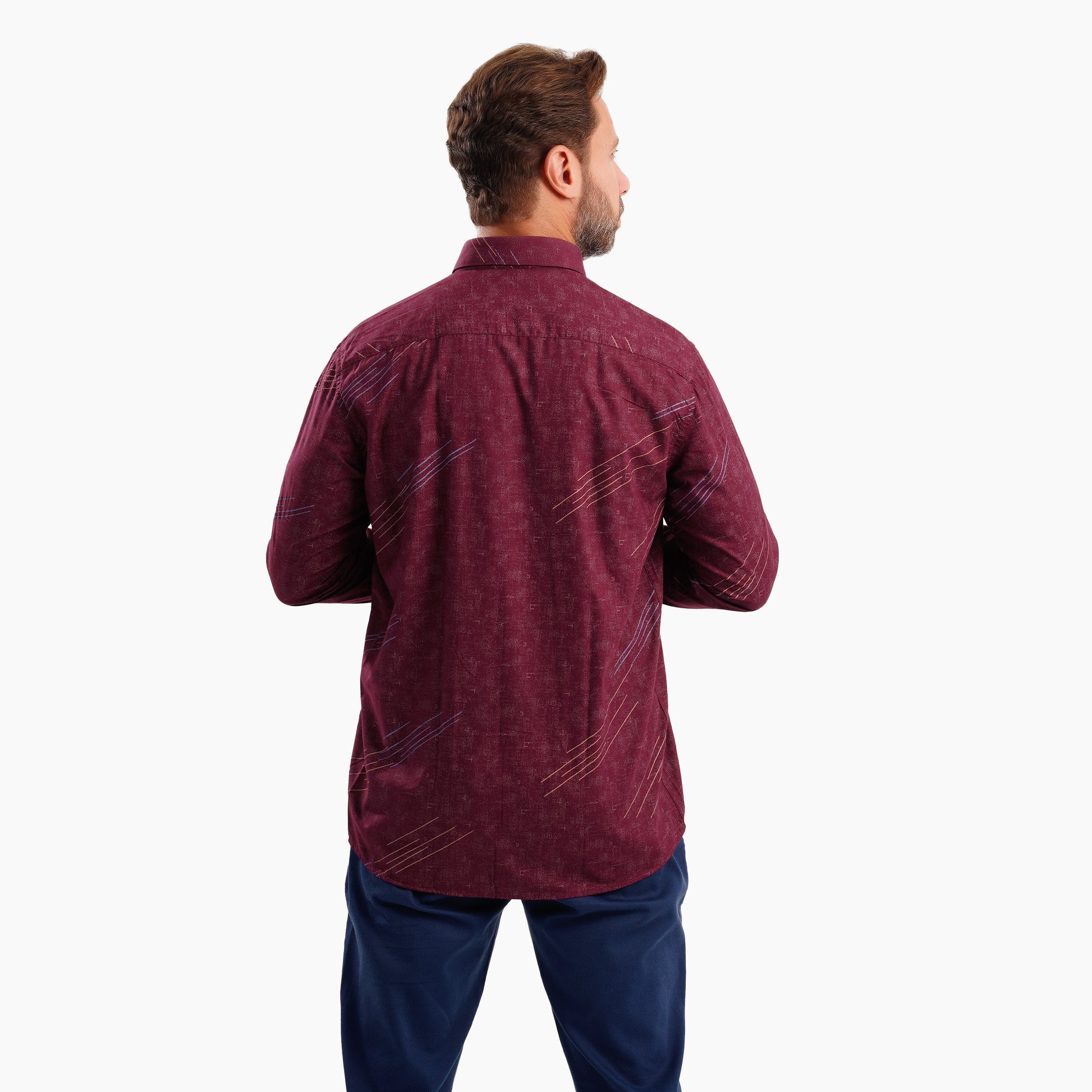 MEKA Premium Anti-Shrink Dress Shirt - MEKA | Premium Long Sleeves Shirt - Semi Casual Regular Fit (0068)