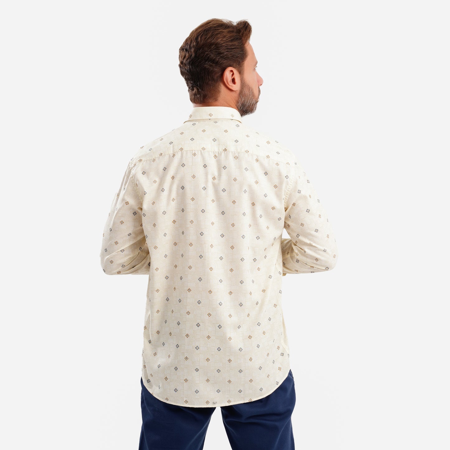 MEKA Premium Anti-Shrink Dress Shirt - MEKA | Premium Long Sleeves Shirt - Semi Casual Regular Fit (0070)
