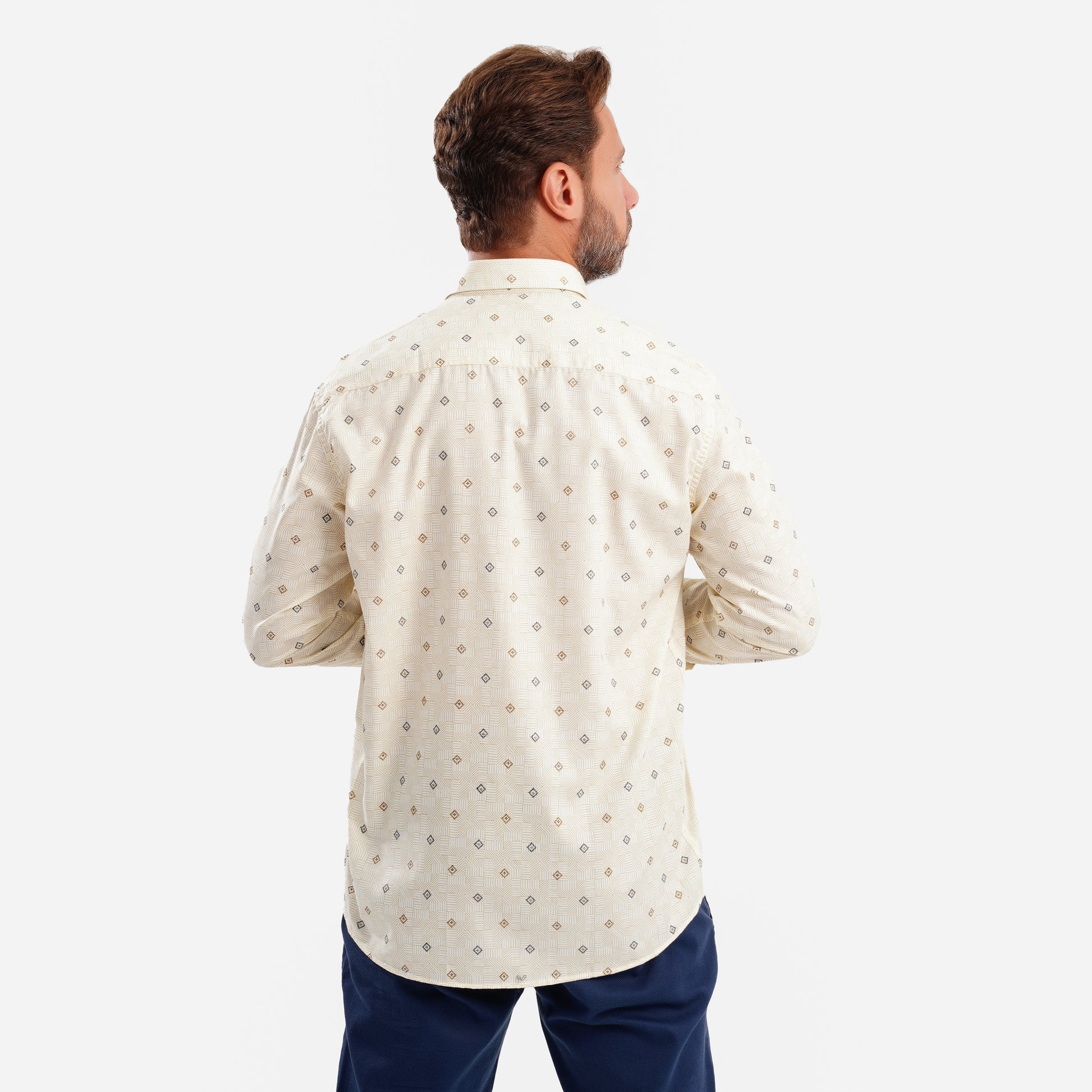 MEKA Premium Anti-Shrink Dress Shirt - MEKA | Premium Long Sleeves Shirt - Semi Casual Regular Fit (0070)