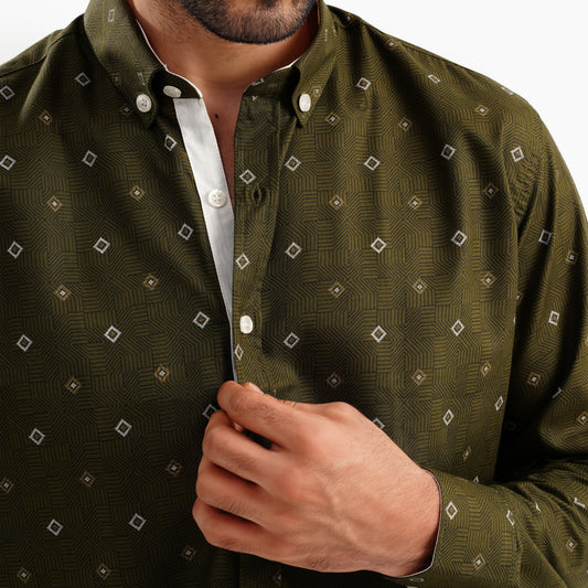 MEKA Premium Anti-Shrink Dress Shirt - MEKA | Premium Long Sleeves Shirt - Semi Casual Regular Fit (0071)
