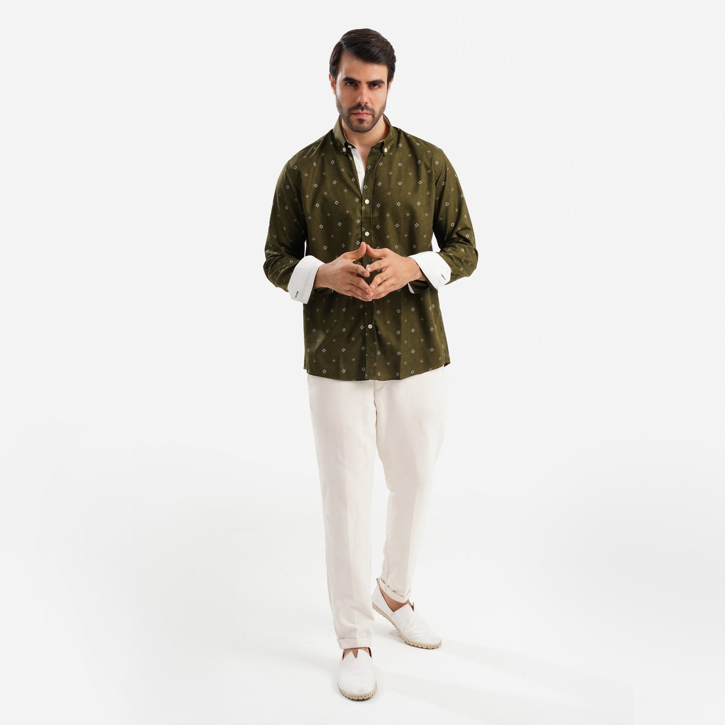 MEKA Premium Anti-Shrink Dress Shirt - MEKA | Premium Long Sleeves Shirt - Semi Casual Regular Fit (0071)