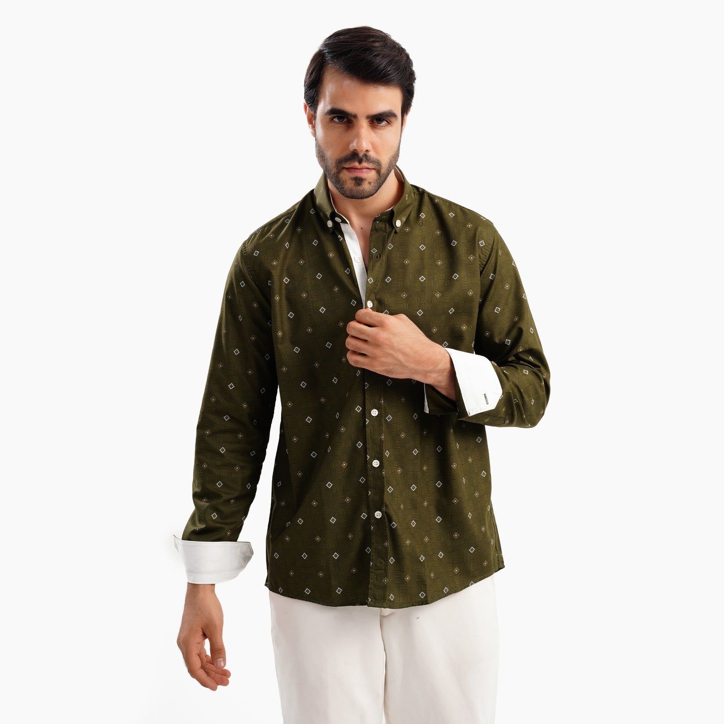 MEKA Premium Anti-Shrink Dress Shirt - MEKA | Premium Long Sleeves Shirt - Semi Casual Regular Fit (0071)