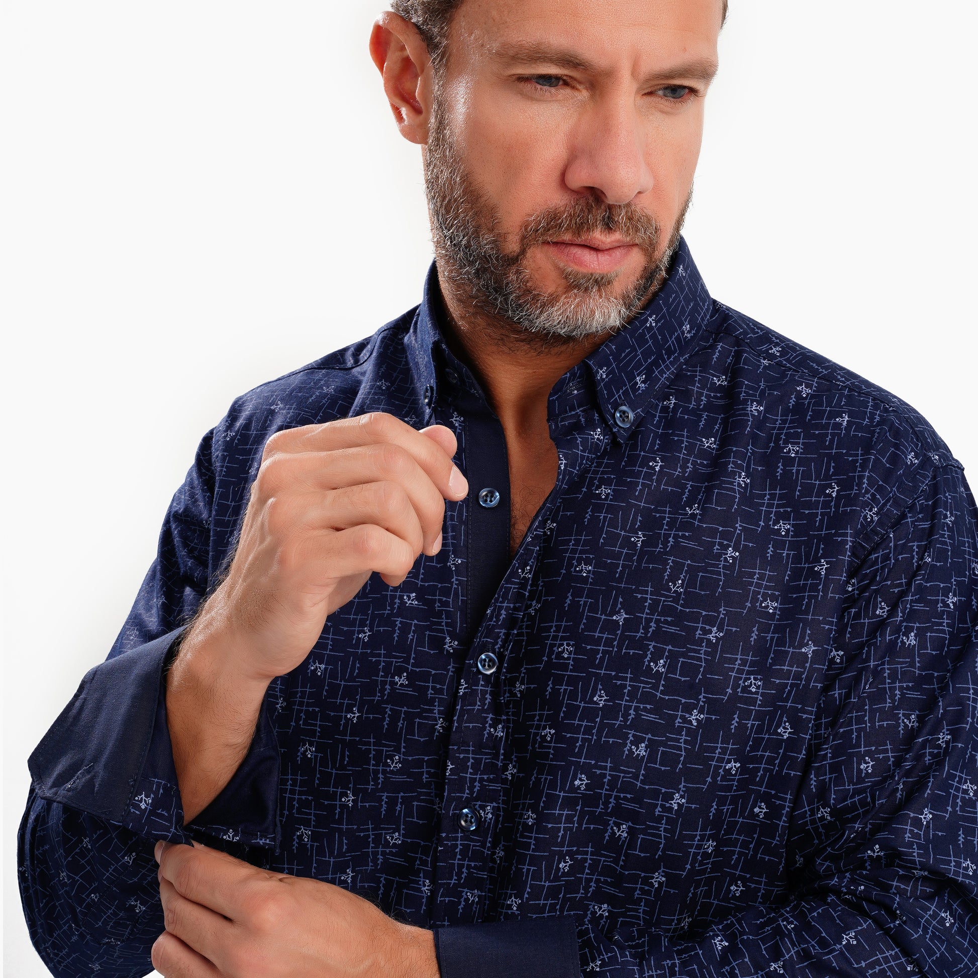 MEKA Premium Anti-Shrink Dress Shirt - MEKA | Premium Long Sleeves Shirt - Semi Casual Regular Fit (0072)