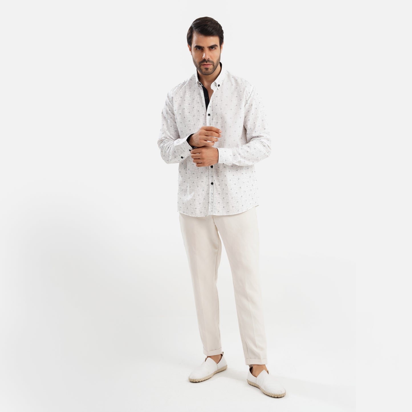 MEKA Premium Anti-Shrink Dress Shirt - MEKA | Premium Long Sleeves Shirt - Semi Casual Regular Fit (0073)