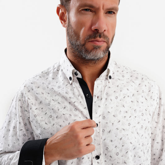 MEKA Premium Anti-Shrink Dress Shirt - MEKA | Premium Long Sleeves Shirt - Semi Casual Regular Fit (0074)