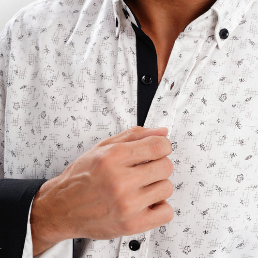 MEKA Premium Anti-Shrink Dress Shirt - MEKA | Premium Long Sleeves Shirt - Semi Casual Regular Fit (0074)