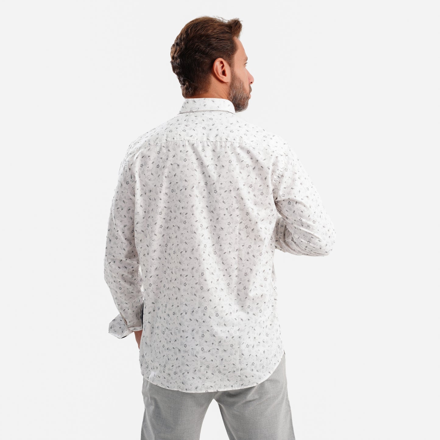 MEKA Premium Anti-Shrink Dress Shirt - MEKA | Premium Long Sleeves Shirt - Semi Casual Regular Fit (0074)