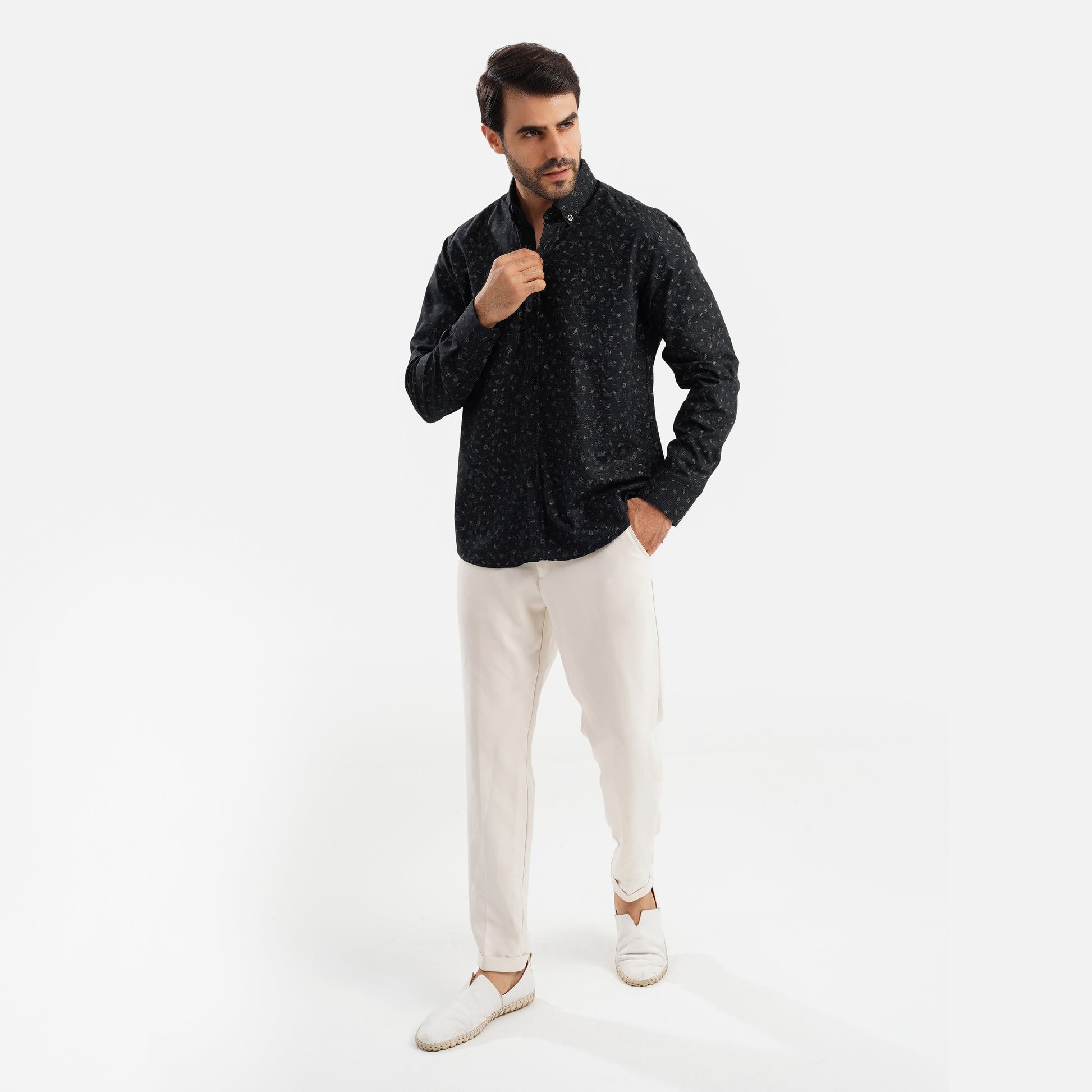 MEKA Premium Anti-Shrink Dress Shirt - MEKA | Premium Long Sleeves Shirt - Semi Casual Regular Fit (0075)
