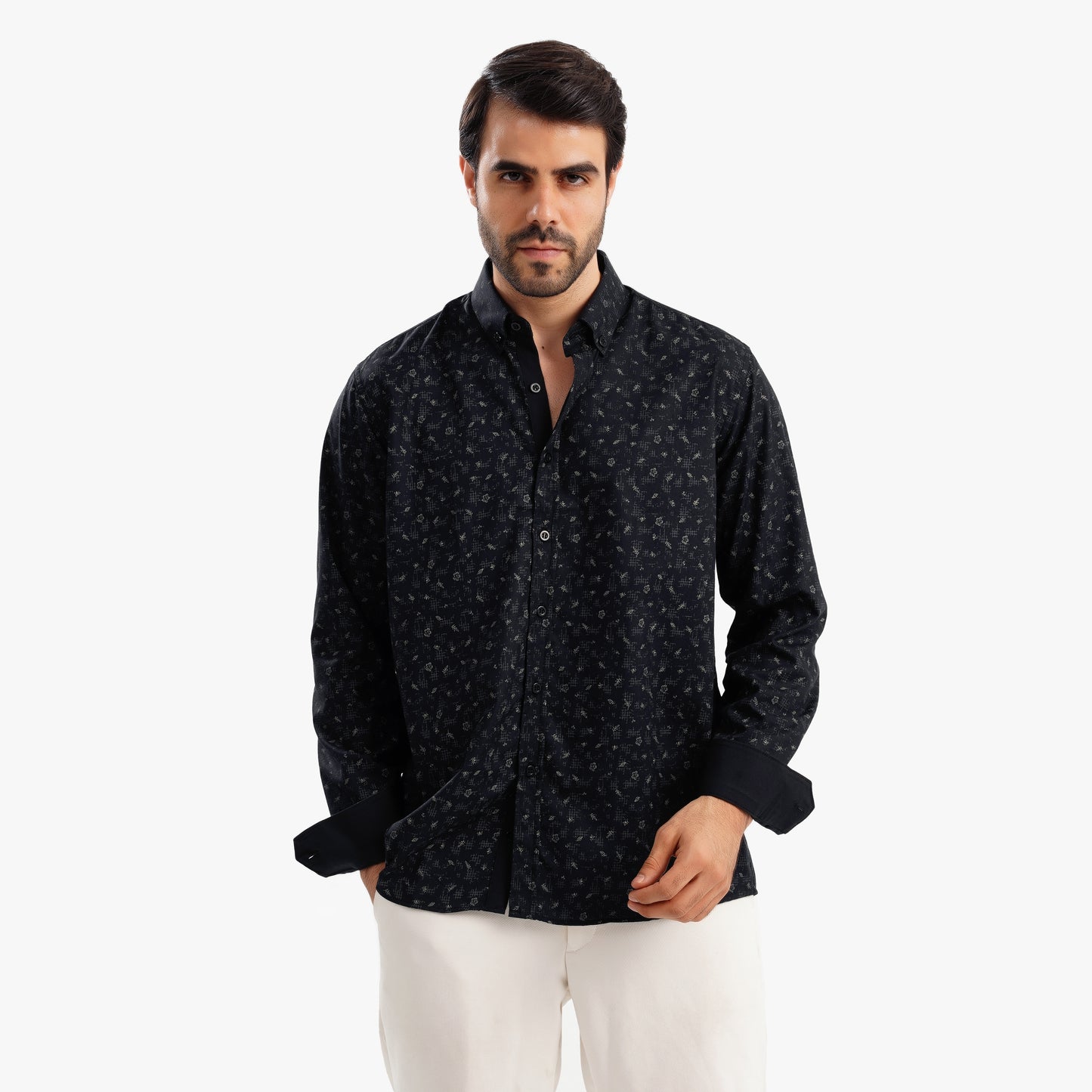 MEKA Premium Anti-Shrink Dress Shirt - MEKA | Premium Long Sleeves Shirt - Semi Casual Regular Fit (0075)