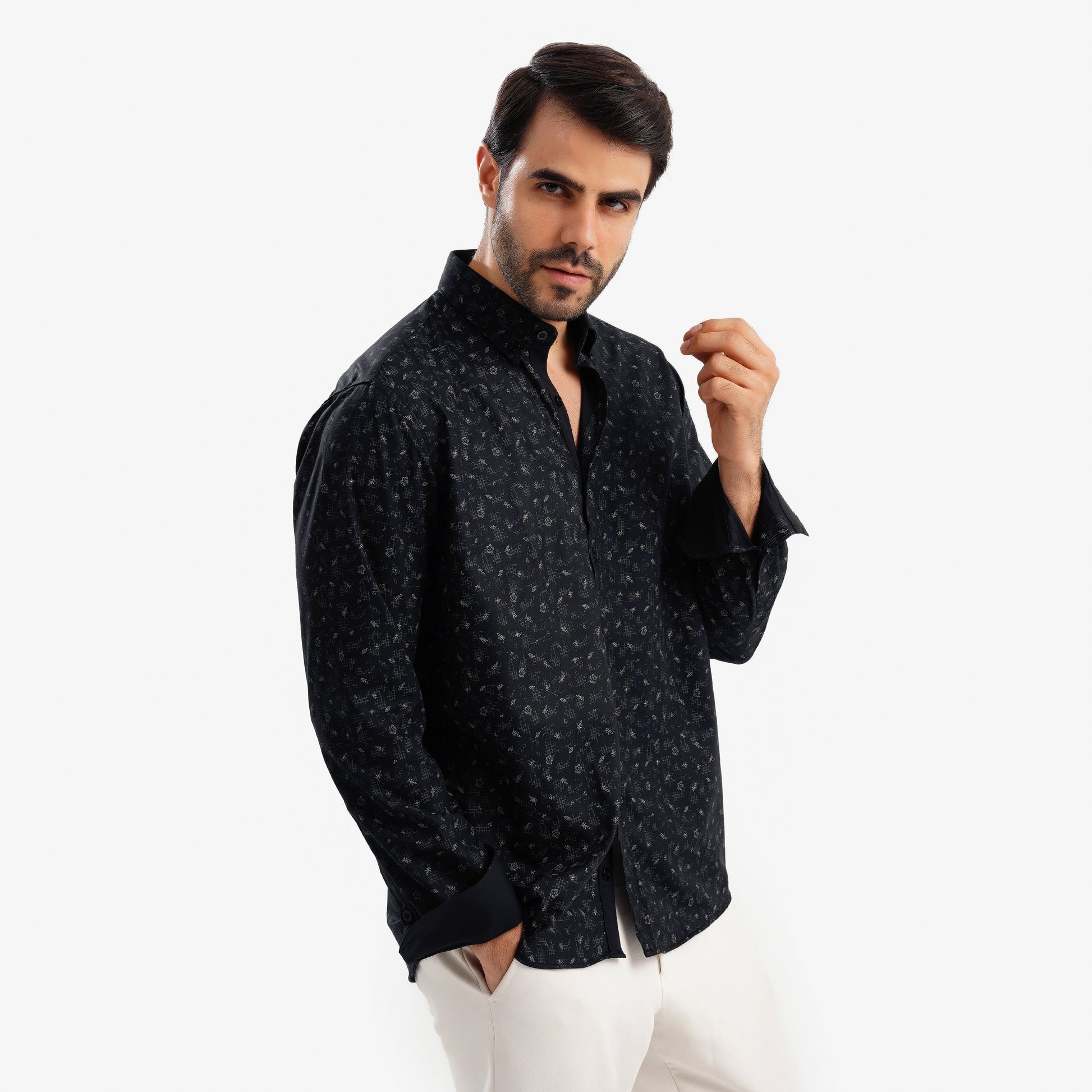 MEKA Premium Anti-Shrink Dress Shirt - MEKA | Premium Long Sleeves Shirt - Semi Casual Regular Fit (0075)