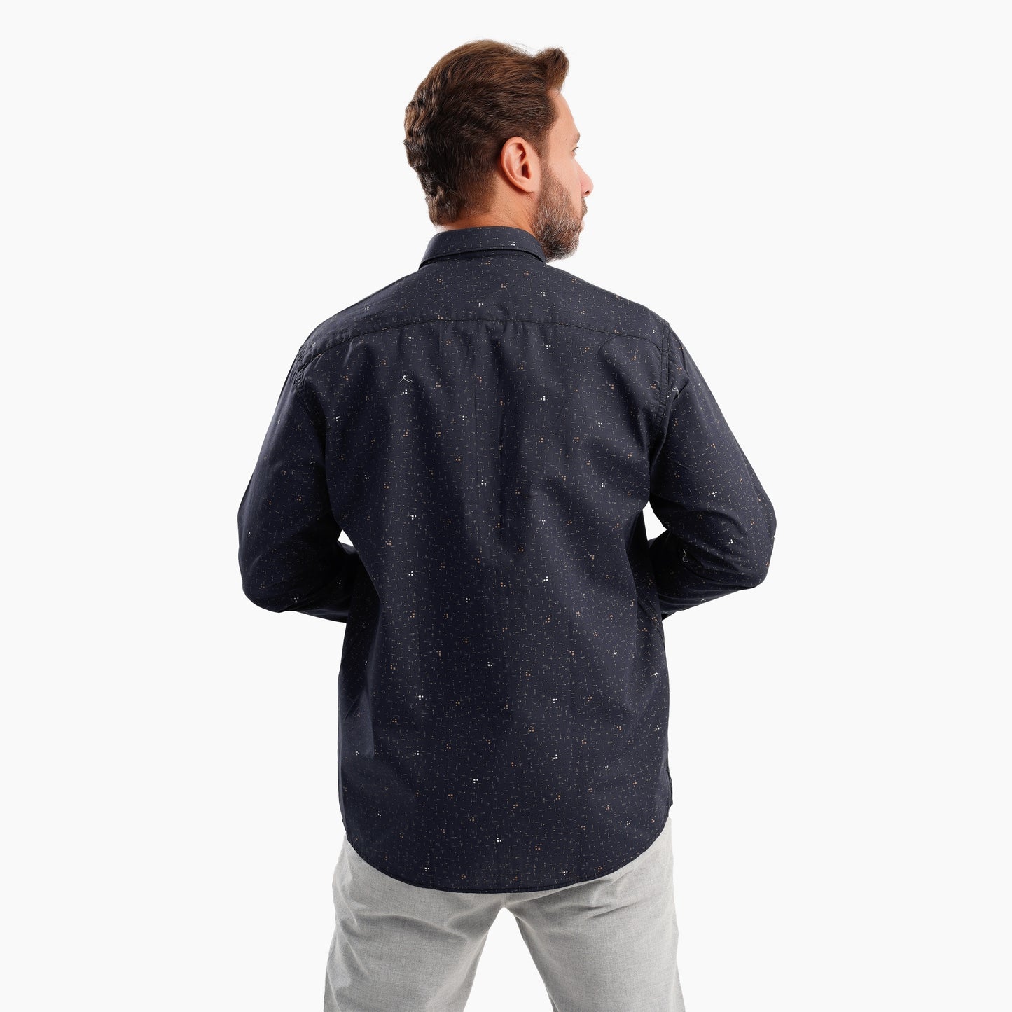 MEKA Premium Anti-Shrink Dress Shirt - MEKA | Premium Long Sleeves Shirt - Semi Casual Regular Fit (0076)