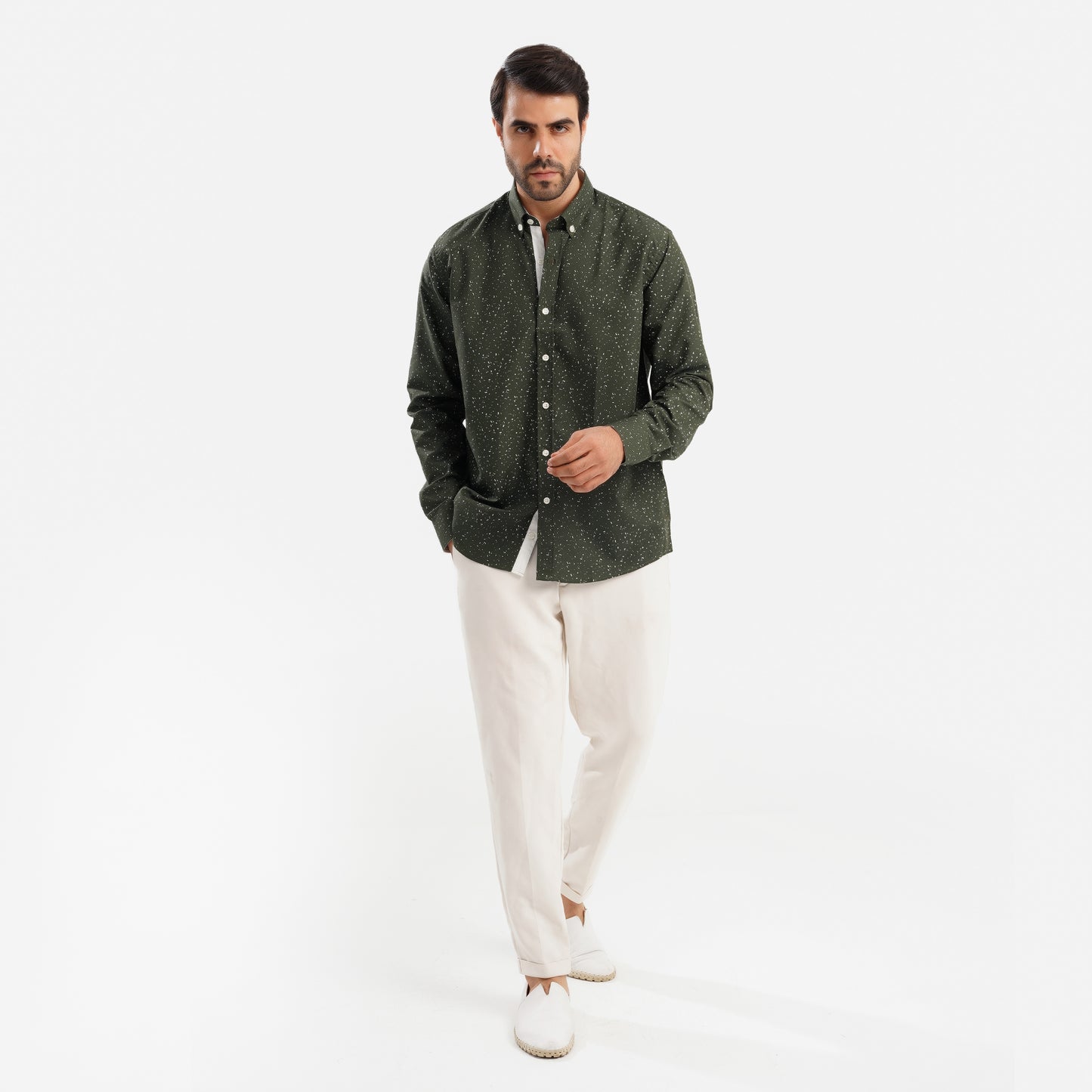 MEKA Premium Anti-Shrink Dress Shirt - MEKA | Premium Long Sleeves Shirt - Semi Casual Regular Fit (0077)