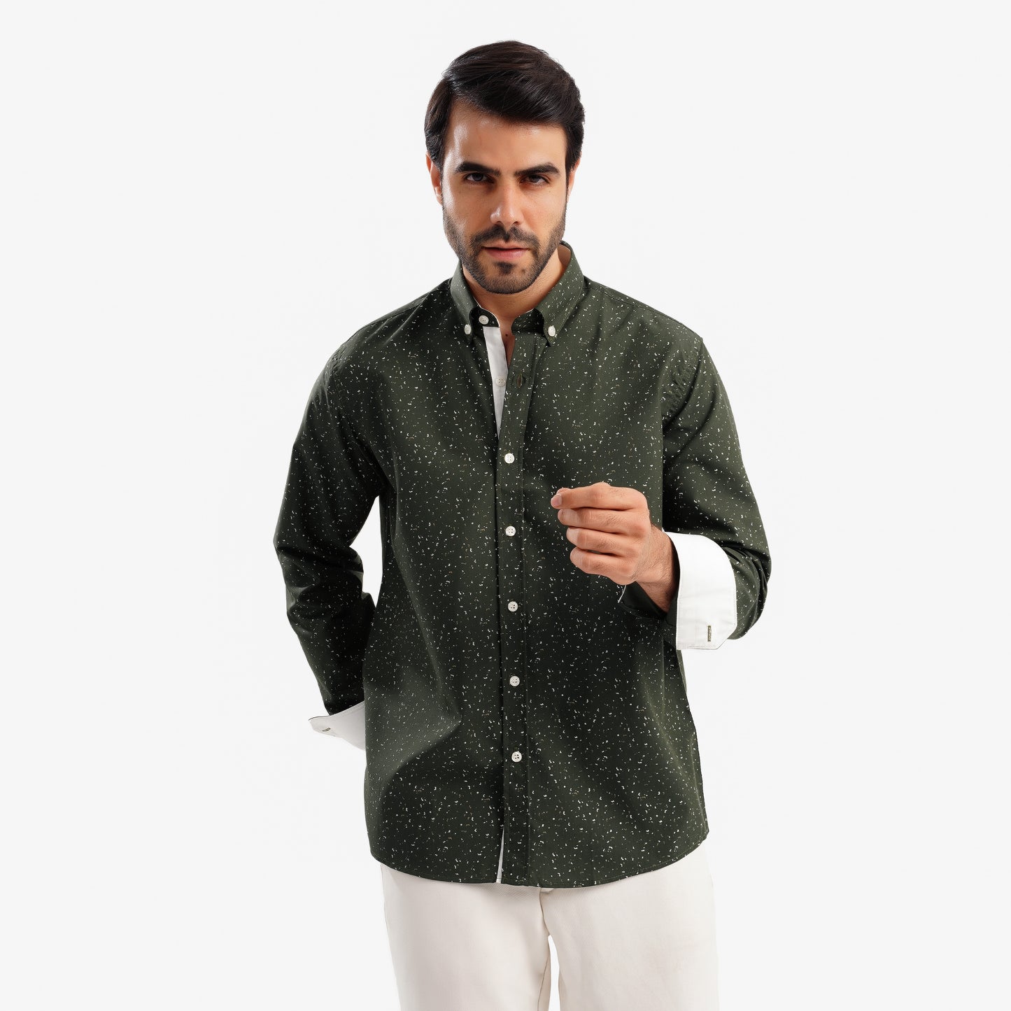 MEKA Premium Anti-Shrink Dress Shirt - MEKA | Premium Long Sleeves Shirt - Semi Casual Regular Fit (0077)