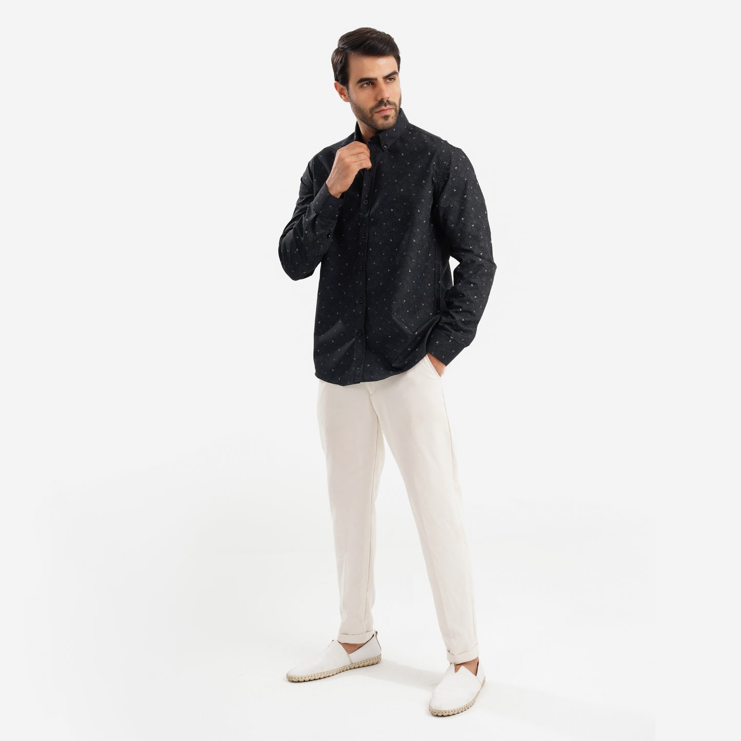 MEKA Premium Anti-Shrink Dress Shirt - MEKA | Premium Long Sleeves Shirt - Semi Casual Regular Fit (0078)