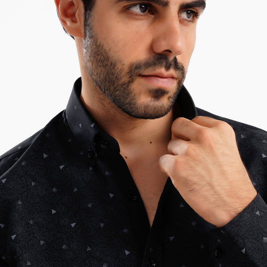 MEKA Premium Anti-Shrink Dress Shirt - MEKA | Premium Long Sleeves Shirt - Semi Casual Regular Fit (0078)