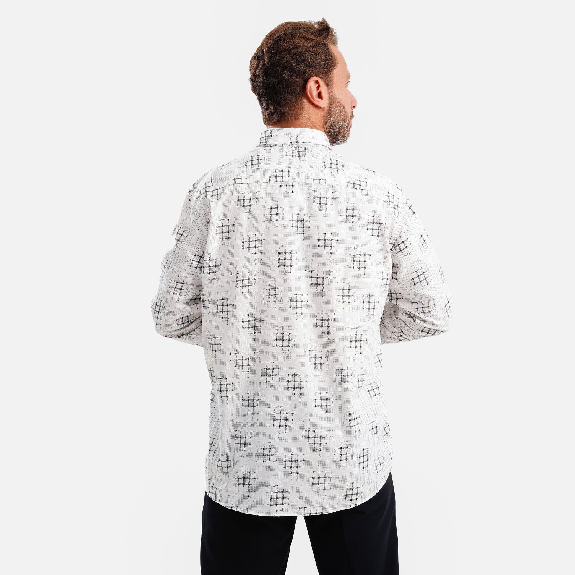 MEKA Premium Anti-Shrink Dress Shirt - MEKA | Premium Long Sleeves Shirt - Semi Casual Regular Fit (0079)