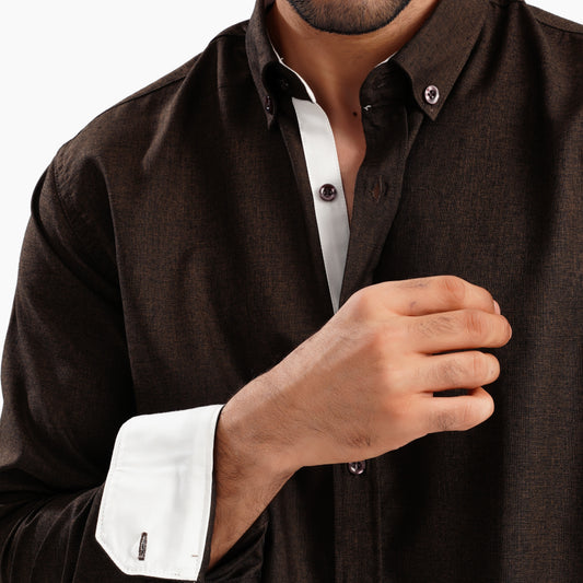 MEKA Premium Anti-Shrink Dress Shirt - MEKA | Premium Long Sleeves Shirt - Semi Casual Regular Fit (0083)